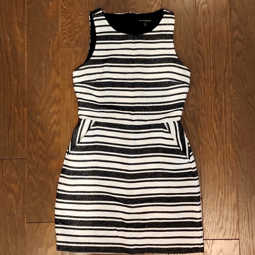Banana Republic Striped Dress with Pockets